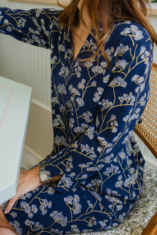 Victoria Tunic Dress in Navy Grove