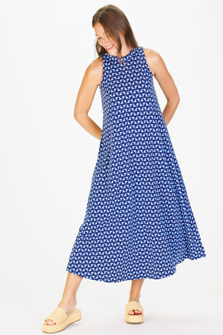 The Lennox Dress in Summer Blues