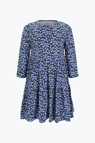 Girls Ashton Dress in Blue Wildflower