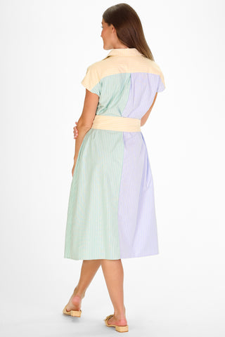 Callahan Dress in Oxford Stripe Mix