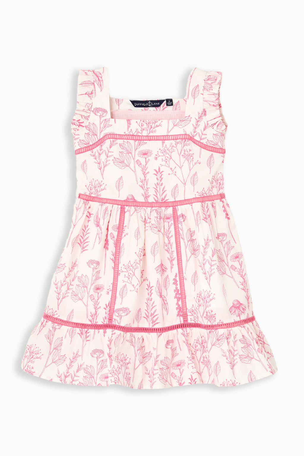 estella dress Girls Estella Dress in Pink Floral Toile