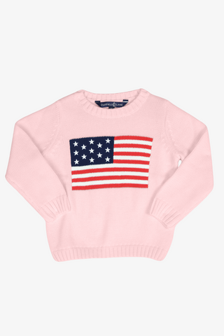 Kids Pink Flag Sweater
