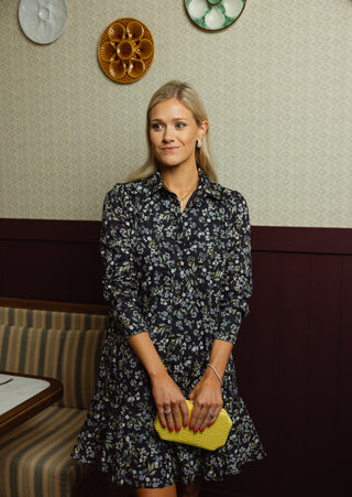 Iris Dress in Navy Fall Floral