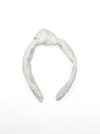 The Jones Headband - White Eyelet