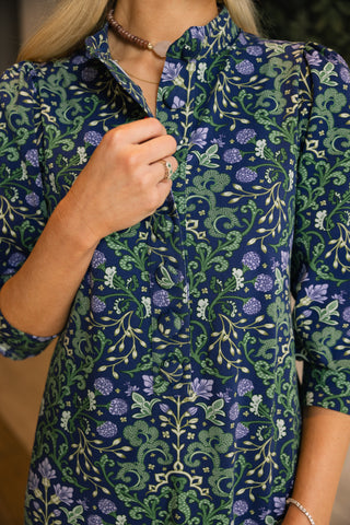 Ruth Dress in Enchanted Vines
