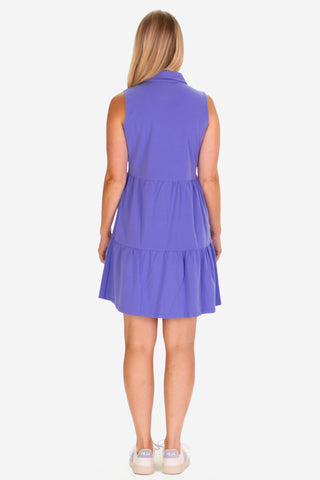 The Sleeveless Olivia Dress in Periwinkle