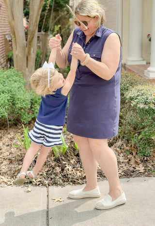 The Active Pique Opal Dress in Navy