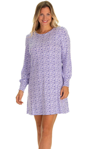 The Danica Dress in Blue Basketweave