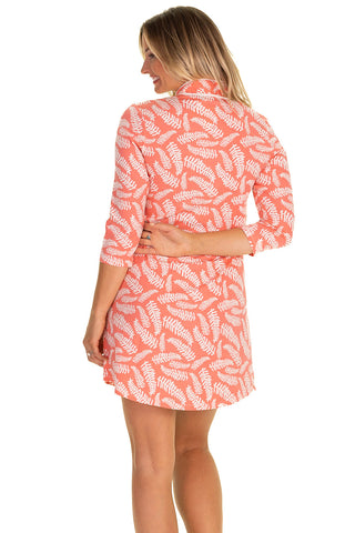The Performance Mia Dress in Coral Fern