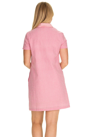 The Asher Dress in Raspberry Gingham