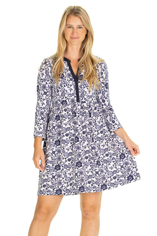 The Glenda Dress in Morning Glory
