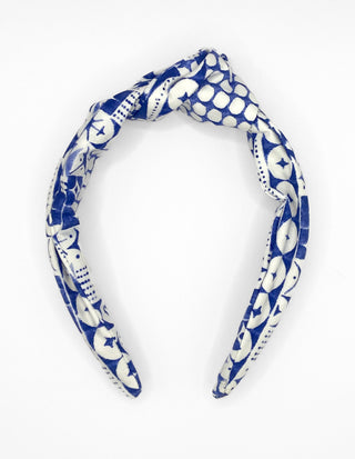 The Jones Headband - Knotted Blue Breeze