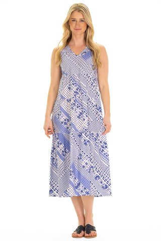 The Kalina Dress in Blue Breeze