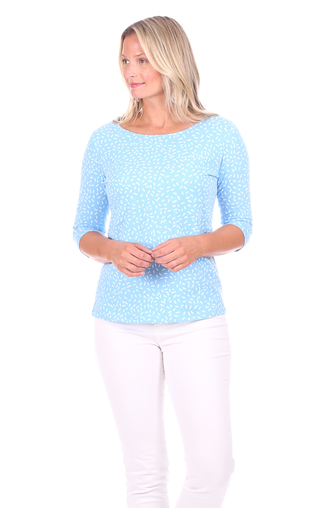 Lake Tee in Sea Blue Confetti