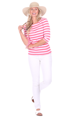 Lake Tee in Paradise Stripe