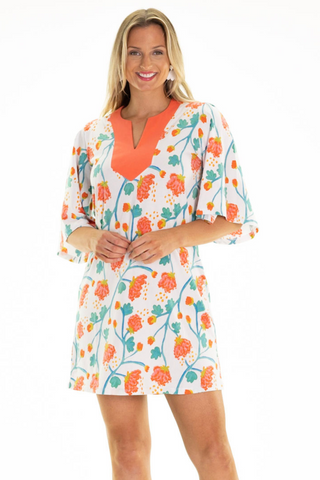 Ivy Dress in White Peony