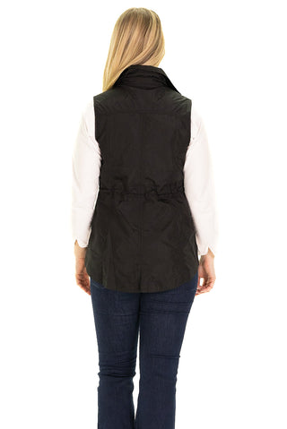 The Sumner Vest in Black Nylon