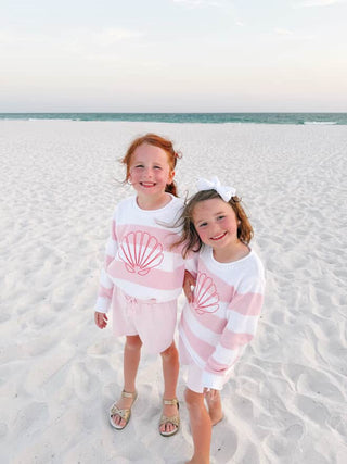 Kids Shell Stripe Sweater