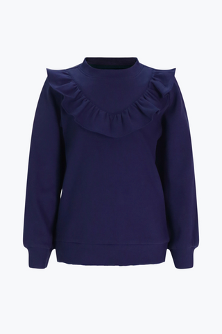 Girls Rue Pullover in Navy