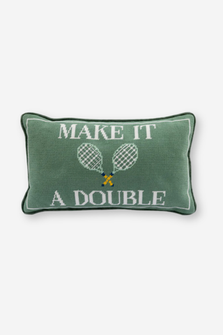 Make It a Double Needlepoint Pillow