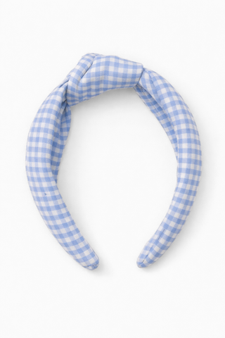 The Jones Headband - Hydrangea Gingham