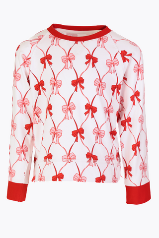 Girls Callum Pullover in Party Bows