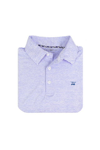 Youth Albatross Polo in Lavender with White Stripe