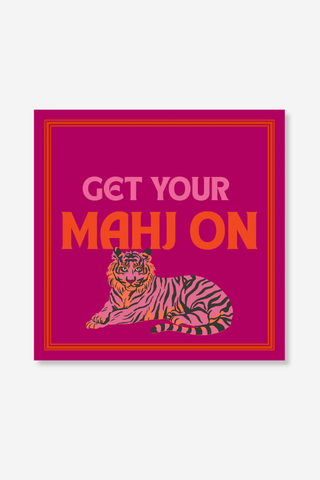 Tiger Mahjong Cocktail Napkin
