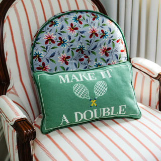 Make It a Double Needlepoint Pillow