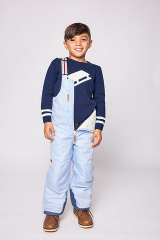 Duffield Lane x Northern Classics Kids Sled Crew Neck Sweater in Navy