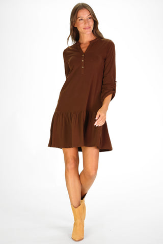 Juno Dress In Chocolate