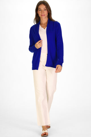 The 100% Cashmere Maeve Mini Duster Sweater in Regatta Blue