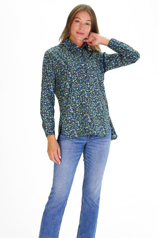 The Savannah Tunic in Green Floral