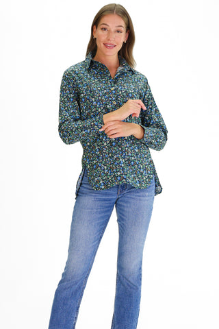 The Savannah Tunic in Green Floral