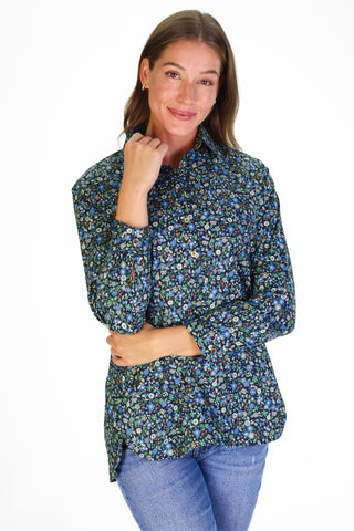 The Savannah Tunic in Green Floral