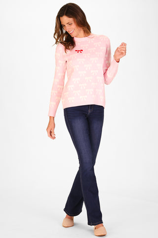 The Bow Sweater in Pink