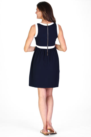 Ruth Dress in Navy