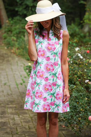 Poppy Dress in Painted Peony