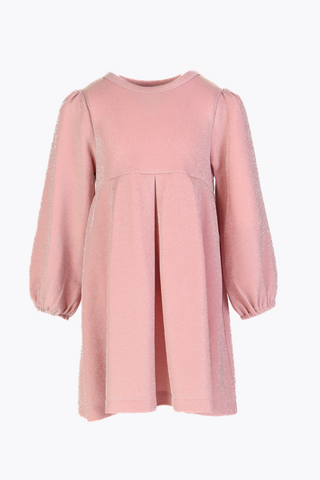 Girls Brielle Dress in Pink Ice Shimmer Knit