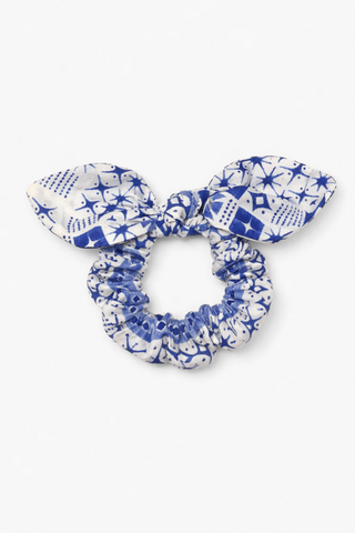 The Tay Bow Scrunchy - Blue Breeze