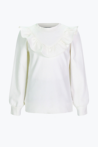 Girls Rue Pullover in Cream