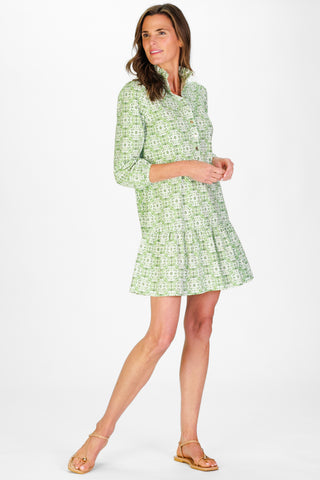 Adara Dress in Ivy Courtyard