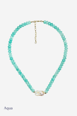 Susie Quartz Beaded Necklace by Lisi Lerch