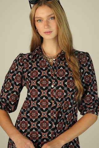 Ashlynn Dress in Scarlet Lattice