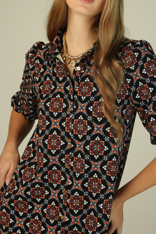 Ashlynn Dress in Scarlet Lattice