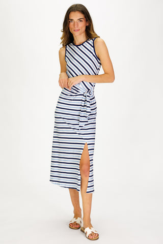 Aster Dress in Horizon Stripe