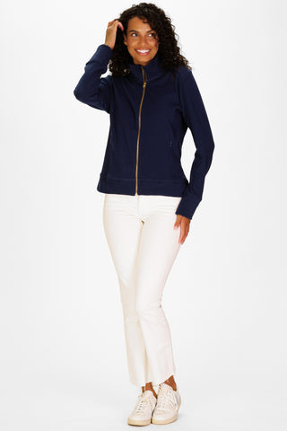 Ayla Zip Up in Navy SuperSoft