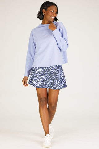 Camren Top in Cloudy Blue Supersoft