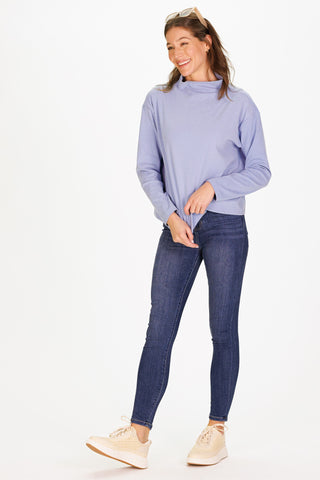 Camren Top in Cloudy Blue Supersoft