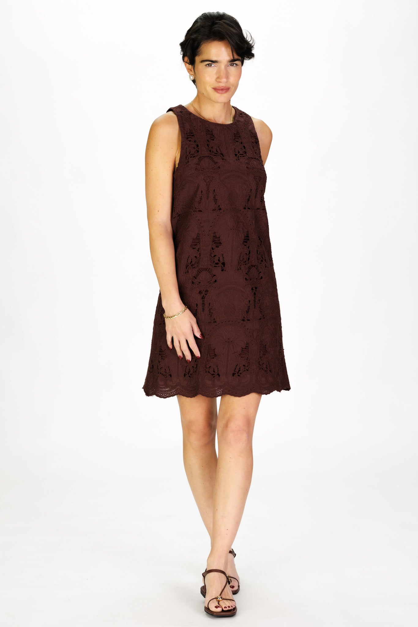 embroidered lace sheath dress Multi Coast Embroidered Floral With Laid On Lace Midi Dress
